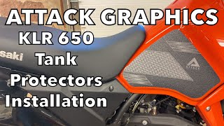 Attack Graphics Tank Protectors for the Kawasaki KLR 650