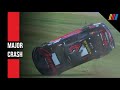 In-Car Radio During Michigan Crash | Corey LaJoie