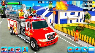 Fire Truck Simulator 3D - Drone Rescue Missions - Android GamePlay screenshot 4