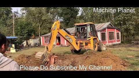 JCB Vs Big Tree JCB Backhoe Pushing Big Tree JCB 3DX Working Videos
