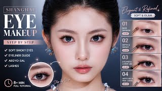 Shanghai Eye Makeup Tutorial | Soft Smoky Eyes, Eyeliner & Aegyo-sal Step by Step screenshot 1
