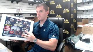 WOW!! 2019 Tristar Totally Tom Brady Autographed Inscribed Authentic Helmet Live Break - Keith C
