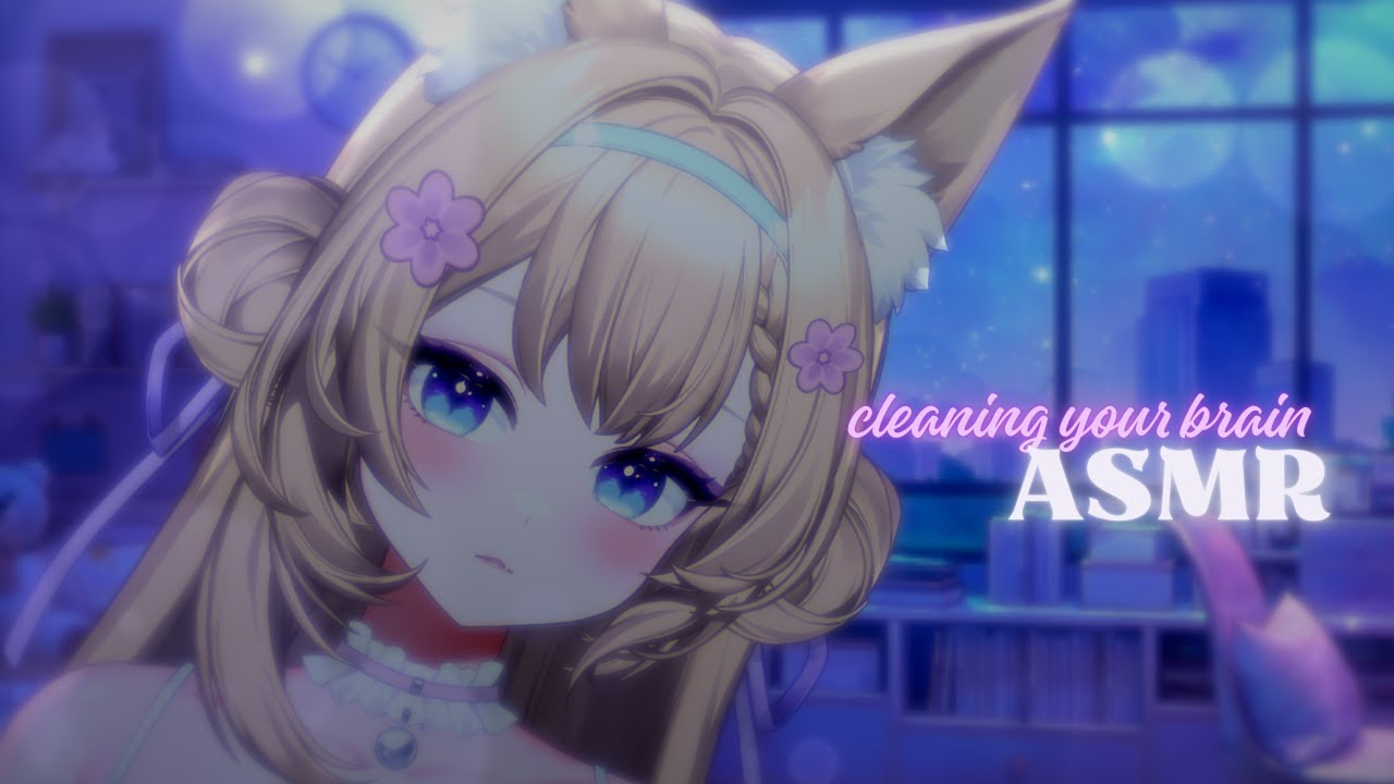 【ASMR Roleplay】French Kitsune cleaning your brain from bad thoughts