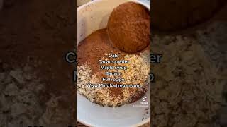 How to make healthy chocolate vegan breakfast cookies in less than 20 minutes #shorts #healhy