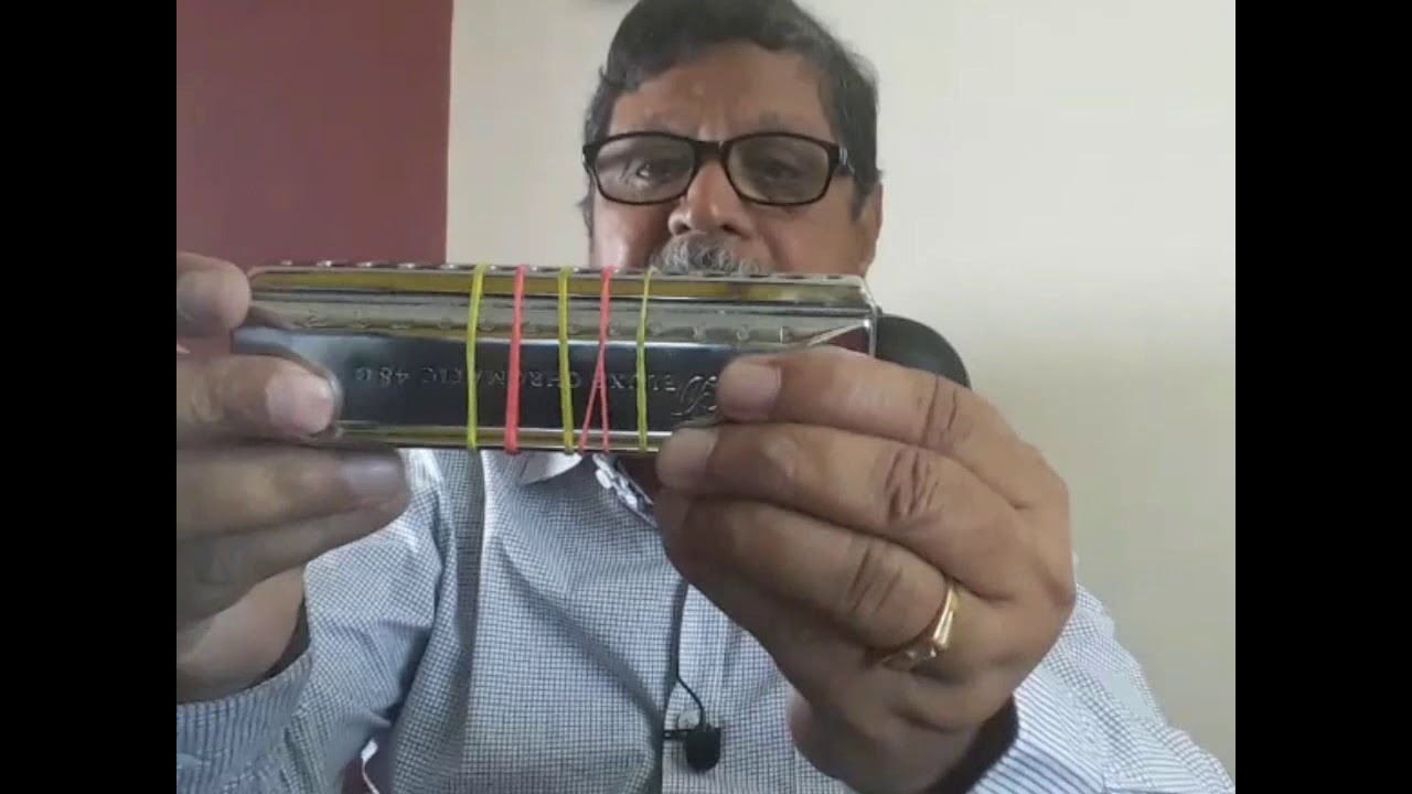 2. Harmonica Basic Course ( Lesson 1 ), Rubber band Trick YouTube