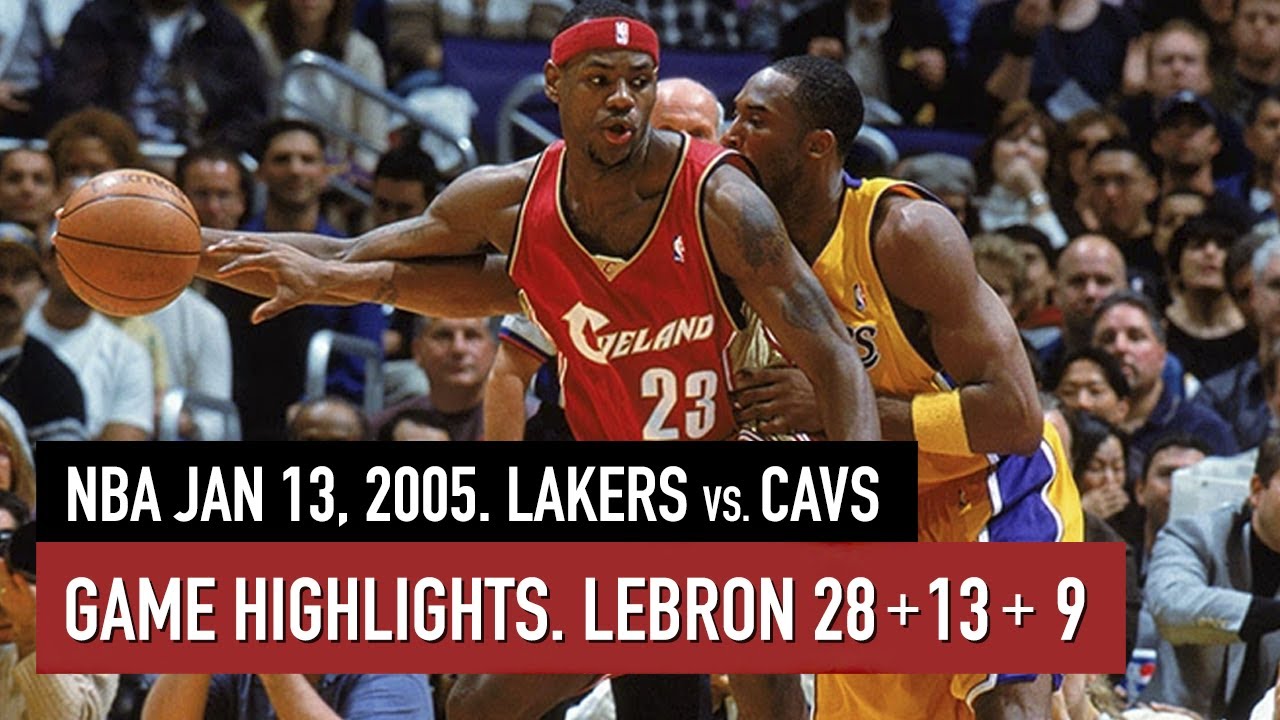 Throwback Jan 13, 2005. Lakers vs Cavs Full Game Highlights
