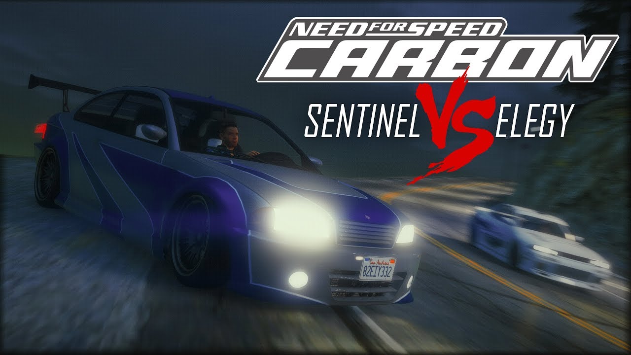 GTA V - NFS Carbon: Canyon Duel / Sentinel VS Elegy Retro