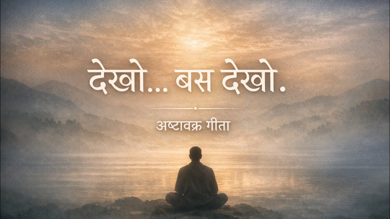 देखो… बस देखो। | अष्टावक्र गीता | ध्यानात्मक सत्य |