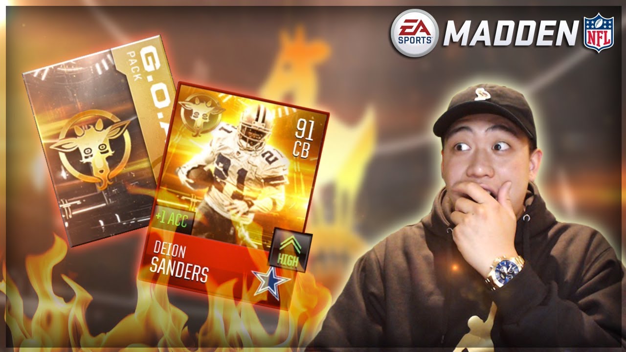 Madden Mobile 18 GOAT BUNDLE OPENING!! 91 OVR BOSS GOAT PRIMETIME
