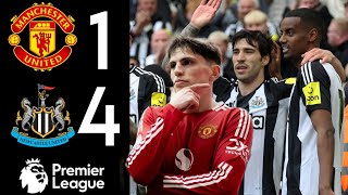 Manchester United Vs Newcastle United 4-1 Highlights & Goals Premier League 2025