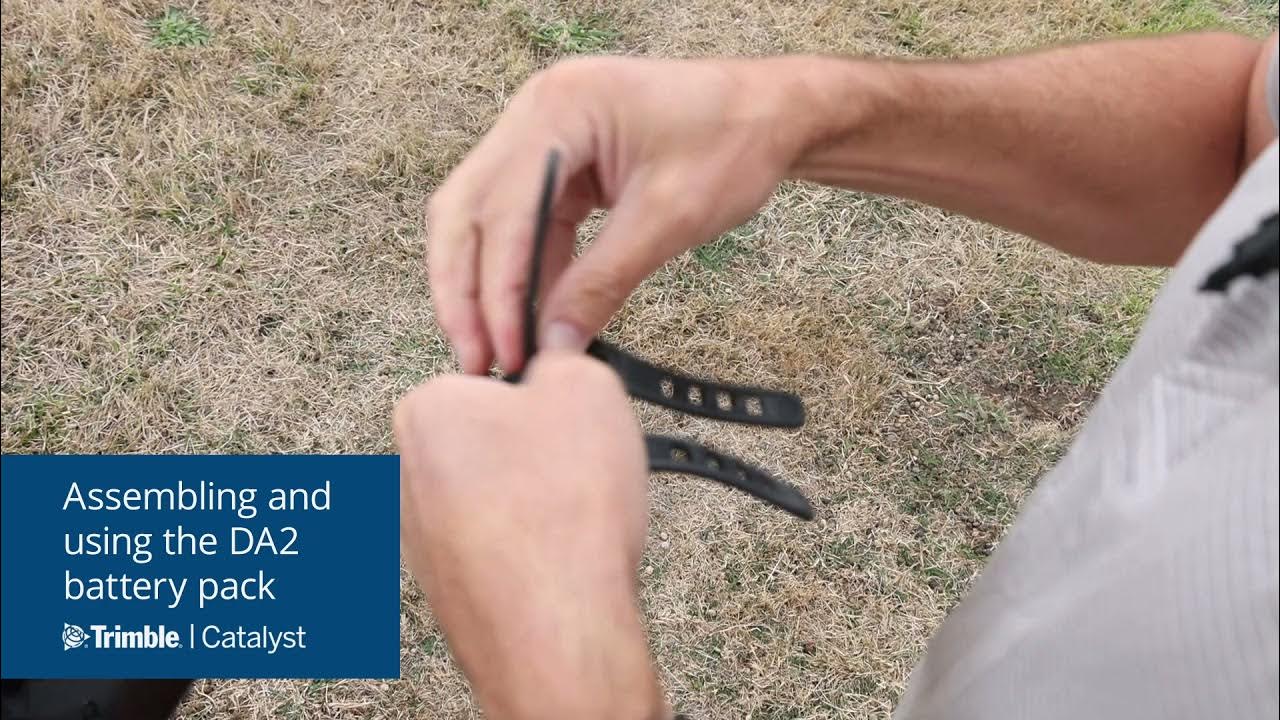 Trimble DA2: Assembling & Using the DA2 Battery Pack - YouTube