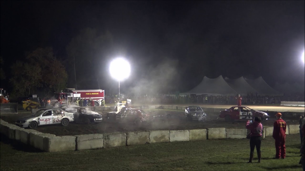 demolition derby 2017 ERIN FALL FAIR MINI SMASH HEAT 1