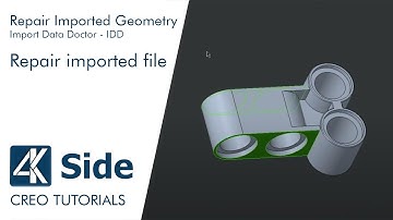 Creo Repair Imported Geometry tutorial: How to Repair imported step or iges file