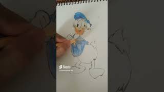 donald duck drawing #youtubeshorts #art #ytshorts