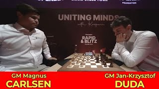 Magnus Carlsen vs Jan-Krzyszstof Duda || Superbet Rapid & Blitz Poland 2024 - Round 3