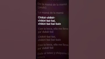 Thumbnail of La mama de la mama #lyrics #spotify #shorts