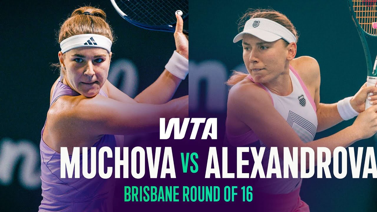 Karolina Muchova vs. Ekaterina Alexandrova | 2026 Brisbane Round of 16 | WTA Match Highlights