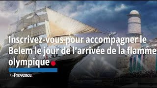 Inscrivez-vous pour accompagner le Belem le jour de l’arrivée de la flamme olympique