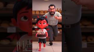 Caught Stealing Cake… But Angel Gabriel Shows Up! #AngelGabriel #ChristianMotivation #Shorts #aiart