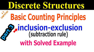 Inclusion – Exclusion Principle with Solved Examples | Discrete Structures in Urdu/Hindi