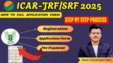 ICAR JRF/SRF 2025: Step-by-Step Guide to Fill Application Form | Registration to Fee Payment ✨