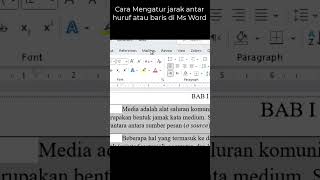 Download Lagu Cara mengatur jarak antar huruf dan baris di Microsoft Word | Tutorial Microsoft Word #shorts MP3
