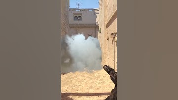 Smoke deep short from B apartments on Mirage #shorts #csgo #cs2