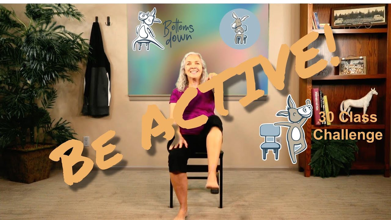 Chair Yoga - Active Class Challenge 20 - 39 Minutes Seated - YouTube