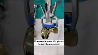 Not a demo-Real Knee Replacement implant before it goes inside #totalkneereplacement