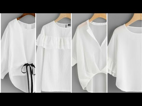 Фасоны белых блузок 2/ Zamonaviy ayollar uchun oq koftalar fasonlari.