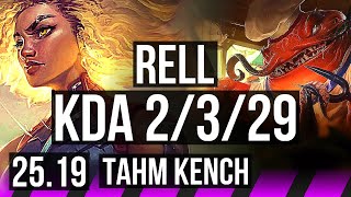 RELL & Yasuo vs TAHM KENCH & Caitlyn (SUP) | 2/3/29 | EUW Grandmaster | 25.19