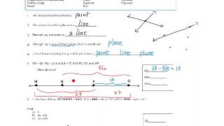 Semester 1 Final Study guide page 1 (Answer key)