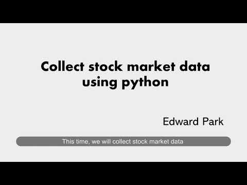 Collect stock market data using python(to excel)