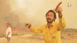INCENDIO EN LA SIERRA DE ALCUBIERRE