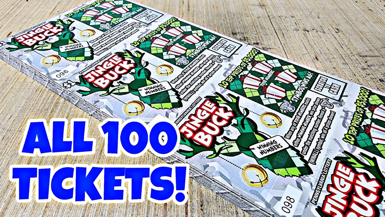 $1x100 PA LOTTERY 🎄 JINGLE BUCKS CHRISTMAS HOLIDAY SCRATCH OFF TICKETS! ENTIRE PACK! 