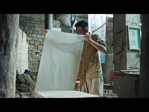Ancient Handmade Paper Process | How Ancient People Made Paper by Hand | Traditional Paper Making thumbnail