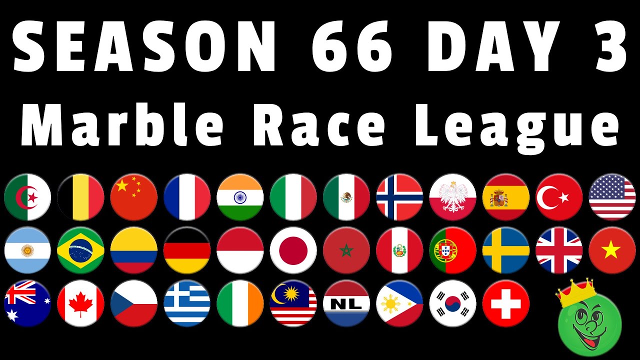 Marble Race League Season 66 Day 3 Marble Race / Marble Race King