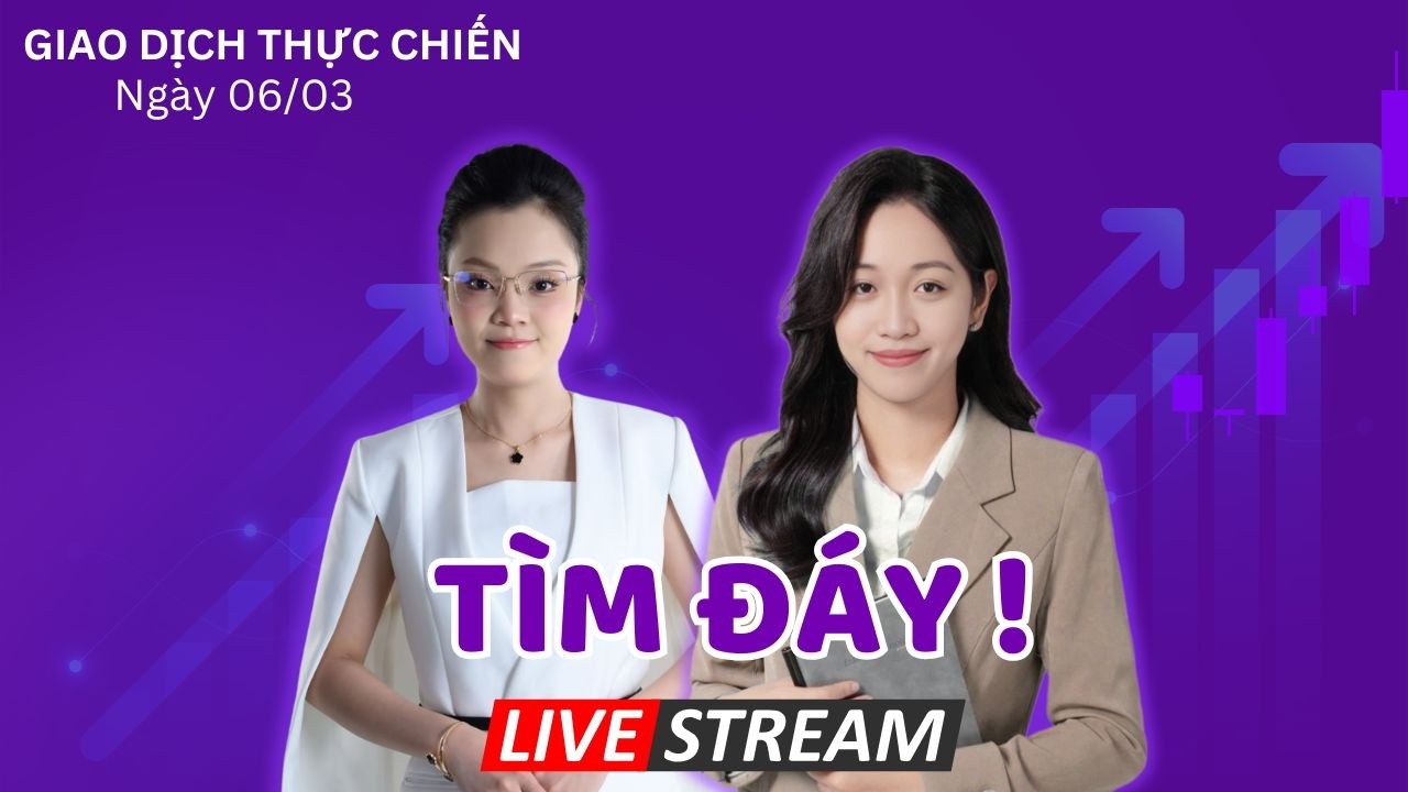 Khớp Lệnh Thực Chiến 06+/03: Áp Lực Cung Lớn, VNindex Tìm Đáy 2 !