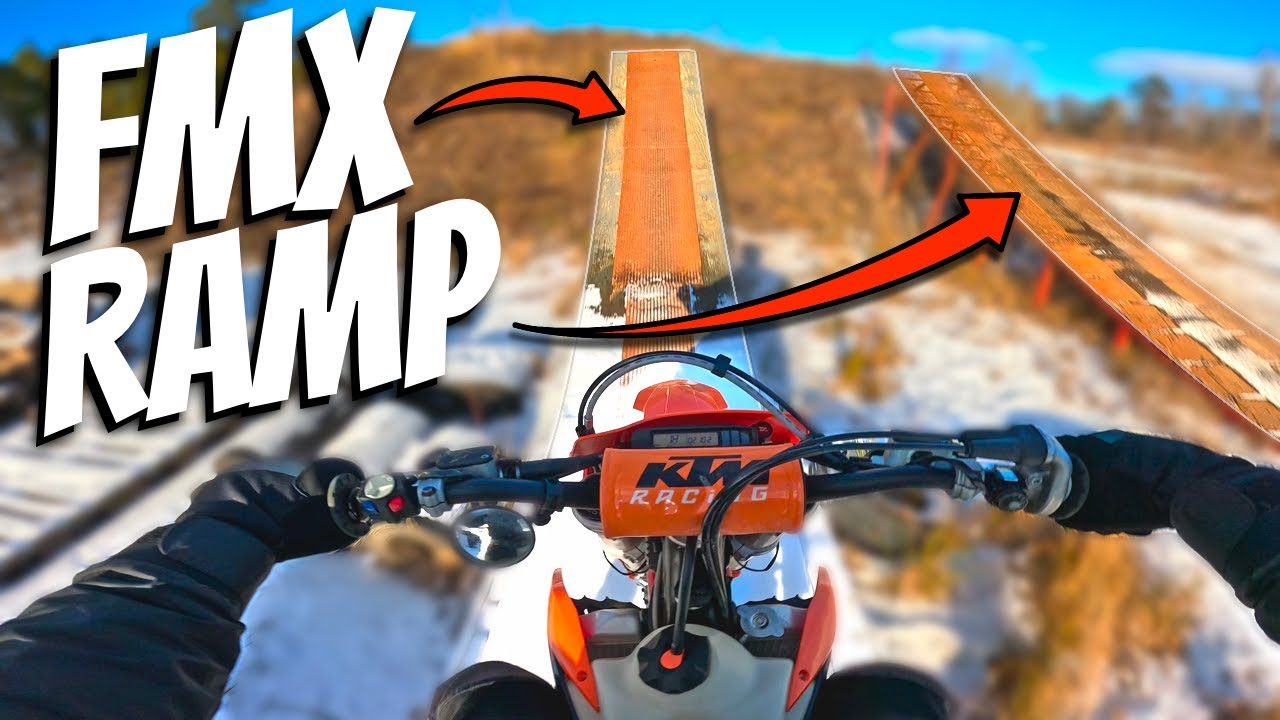 Newbie Jumps Freestyle MX Ramp For The First Time - Epic Fail or Big ...