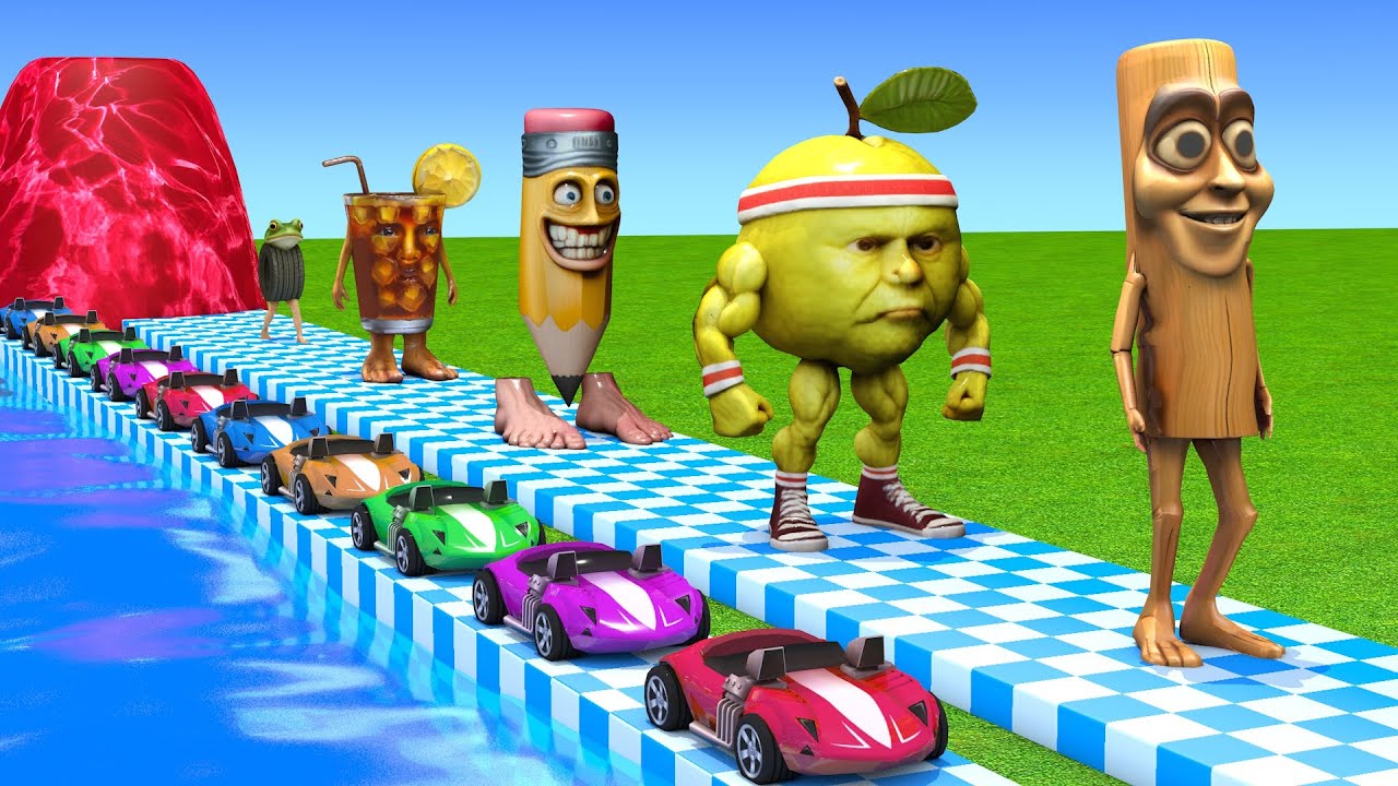 Long Slide Game With Cow Elephant Gorilla Hippopotamus Tiger 3d Animal Game Funny 3d Animals