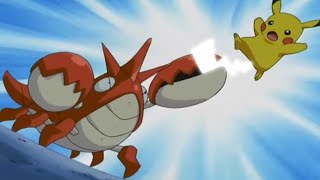 Pikachu Fight With Corphish Pokemon