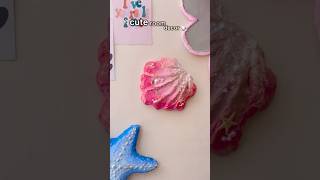DIY shell🐚room decor🪼| Cute room decor🎀 #diy #art #shorts #cuteroom #viral
