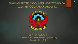 SIMULASI PROTEUS MENAMPILKAN KARAKTER DI LCD 16X2 PADA ARDUINO DENGAN PUSH BUTTON