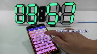 Apps Controlled 7 Segment LED Digital Clock screenshot 4