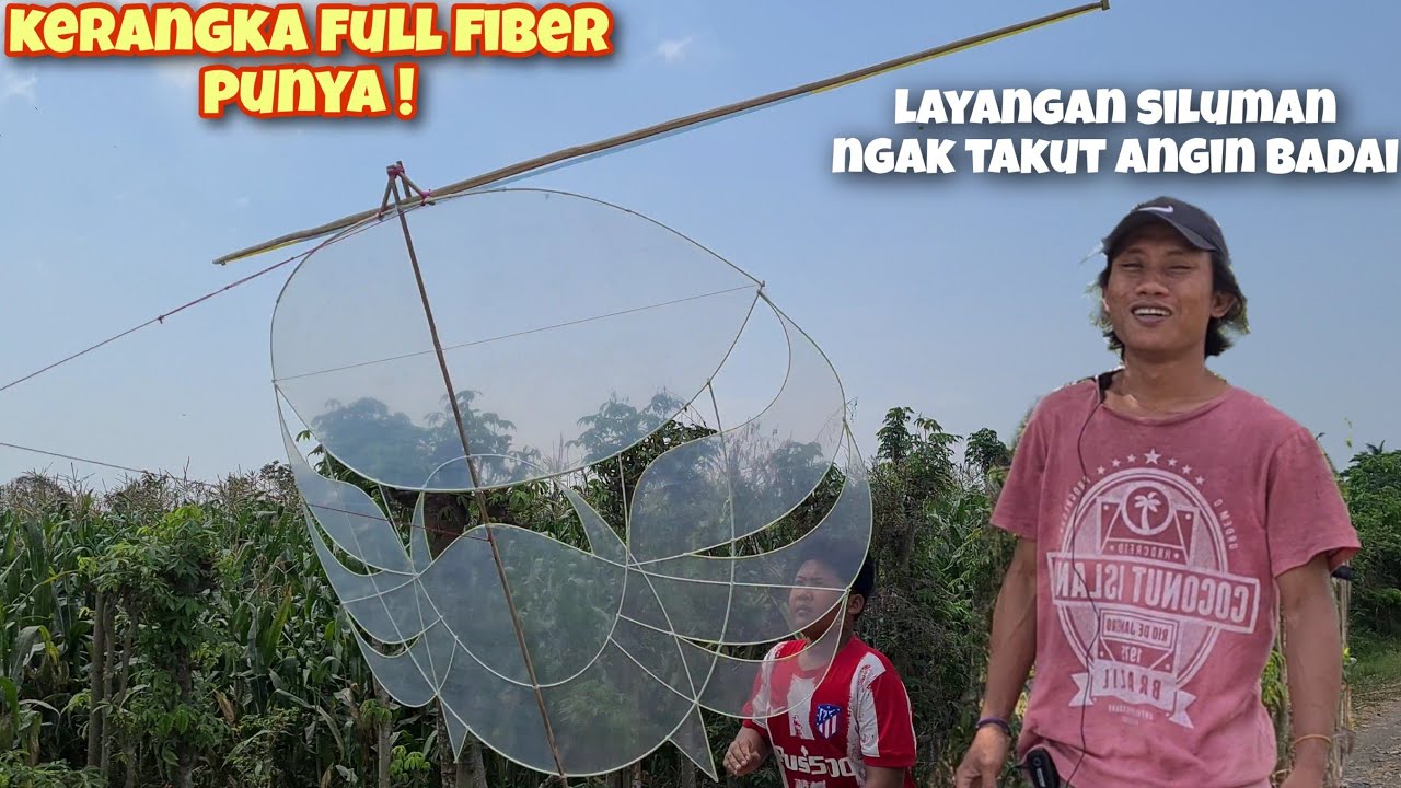 SETTING LAYANGAN RAM RAMAN FIBER MODE SILUMAN | SAYAP UKURAN 1.5 METER