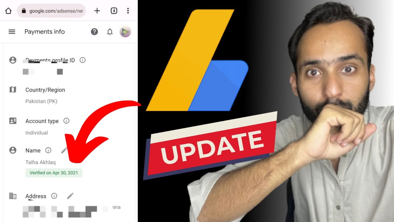 Google Adsense New Update 2023 | Request A Payments Profile Name Update