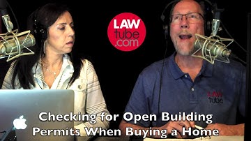 Checking for open building permits when you buy a home