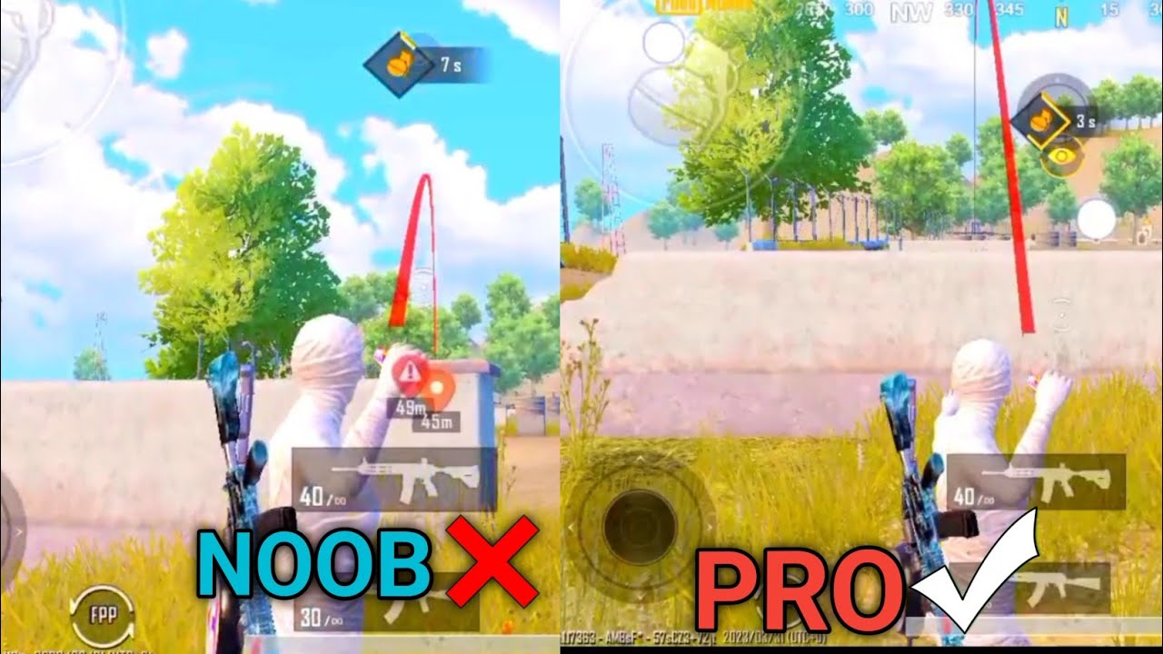 Granada setting and trickhow to throw perfect grenade on enemy in pubg