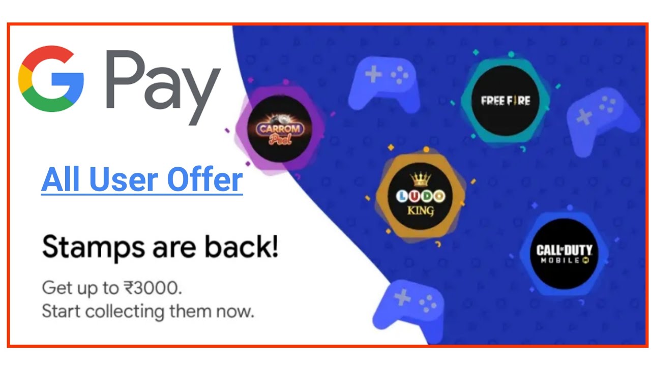 Google Pay Stamp offer | collect 4 stamp and get ₹3000 Cash back