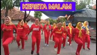 KERETA MALAM # kreasi senam # kjs mawar bendungan cirebon #